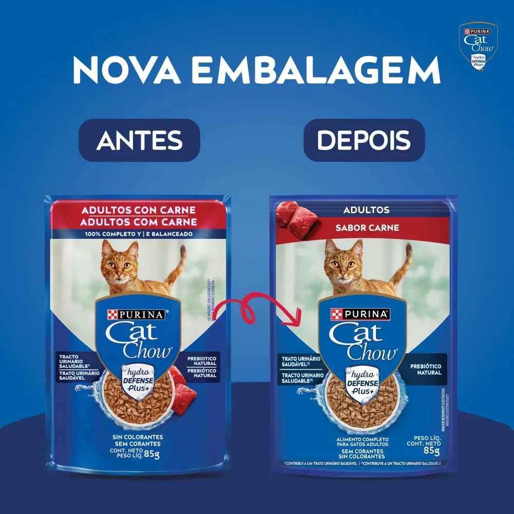 Ração Úmida Cat Chow Adultos Carne — foto 2