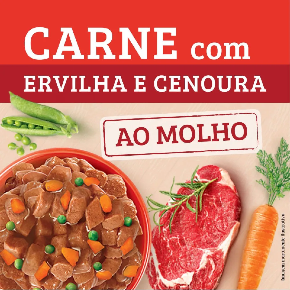 Ração Úmida Keldog Carne, Ervilha e Cenoura — foto 2