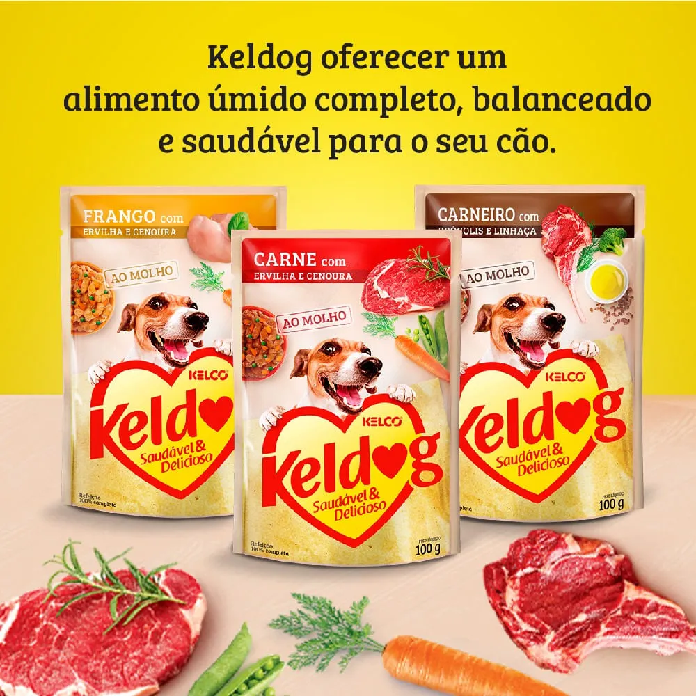 Ração Úmida Keldog Carne, Ervilha e Cenoura — foto 5