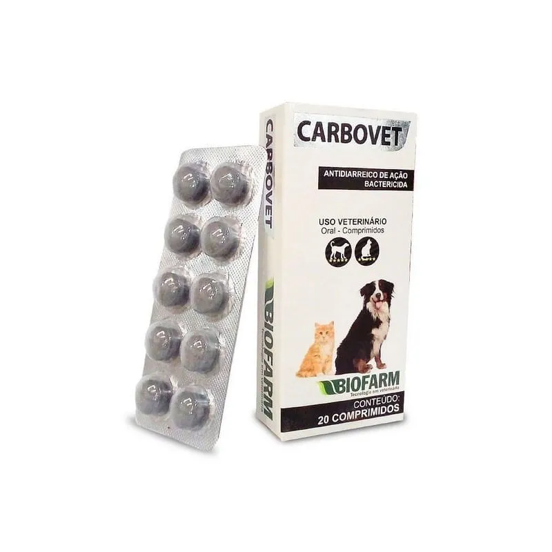 Carbovet Biofarm Antibiótico e Antidiarreico