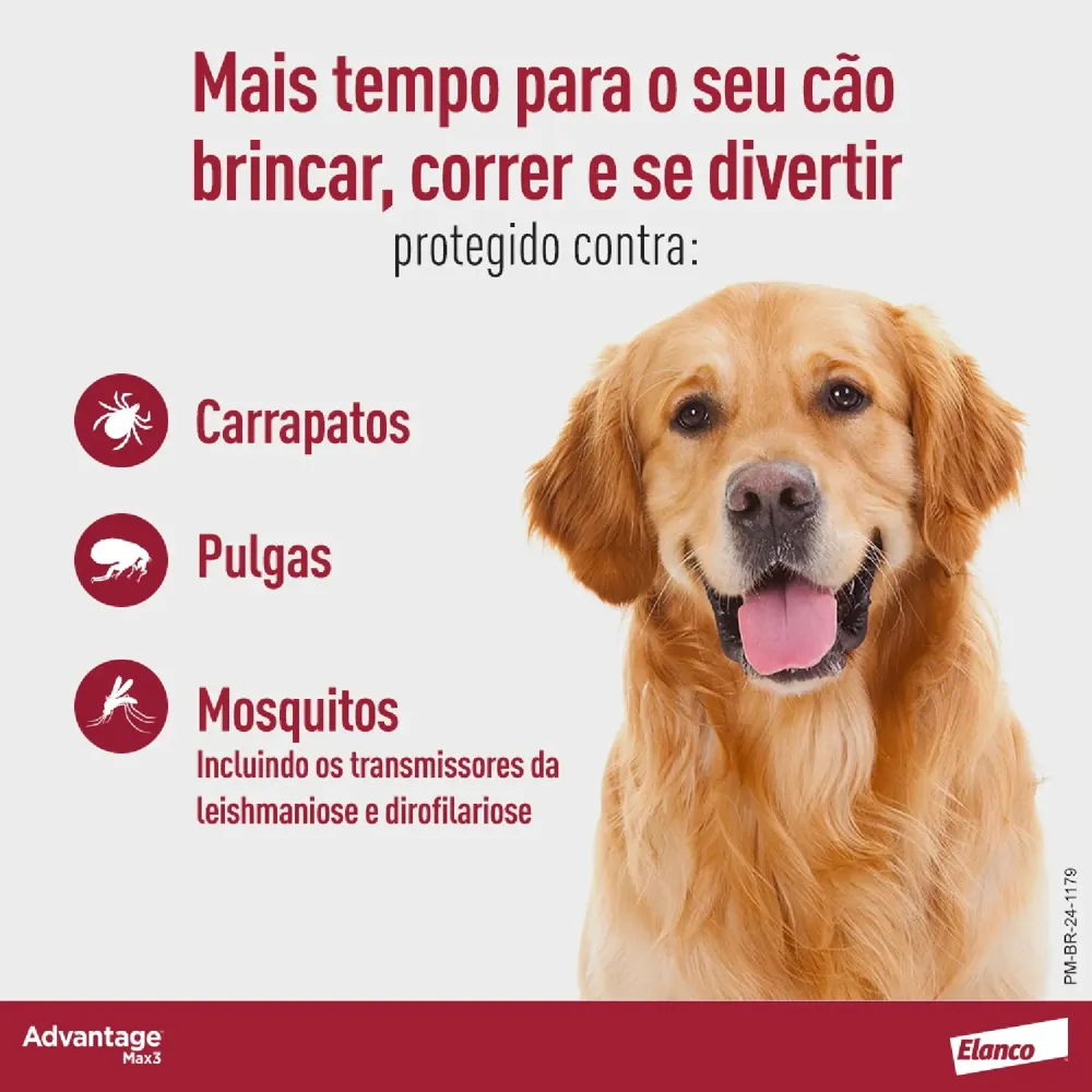 Antipulgas Advantage Max3 Cães 4kg a 10kg — foto 3