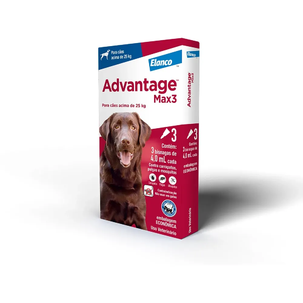 Antipulgas Advantage Max3 Cães mais de 25kg
