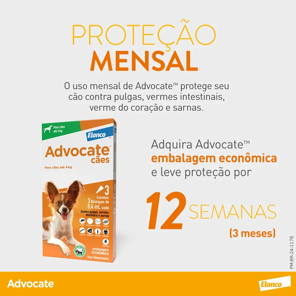 Antipulgas Advocate Cães até 4kg — foto 6