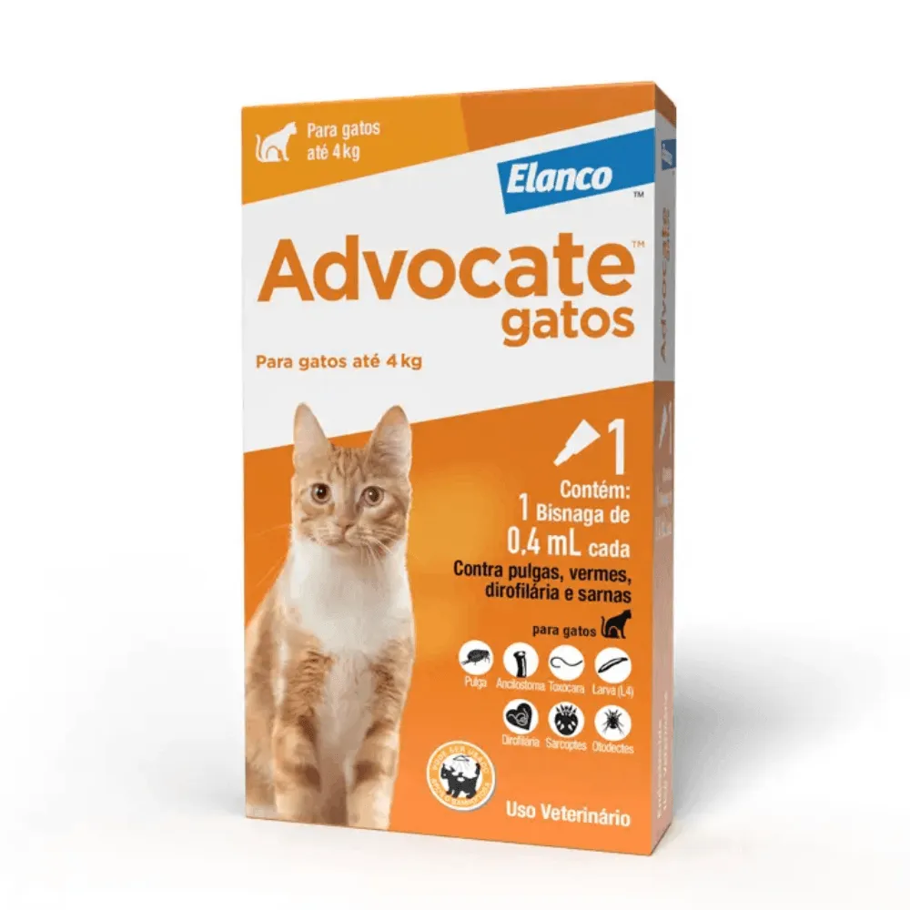 Antipulgas Advocate Gatos até 4 kg