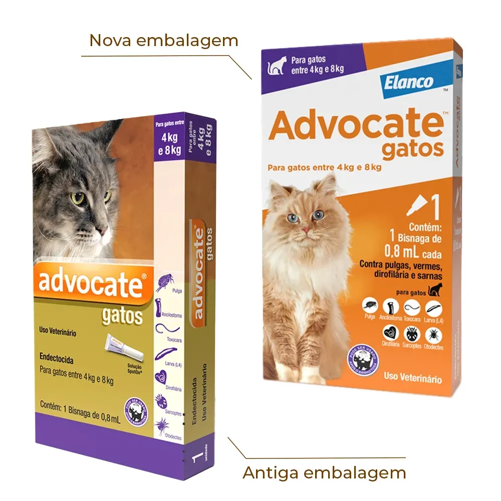 Antipulgas Advocate Gatos entre 4 e 8kg — foto 2