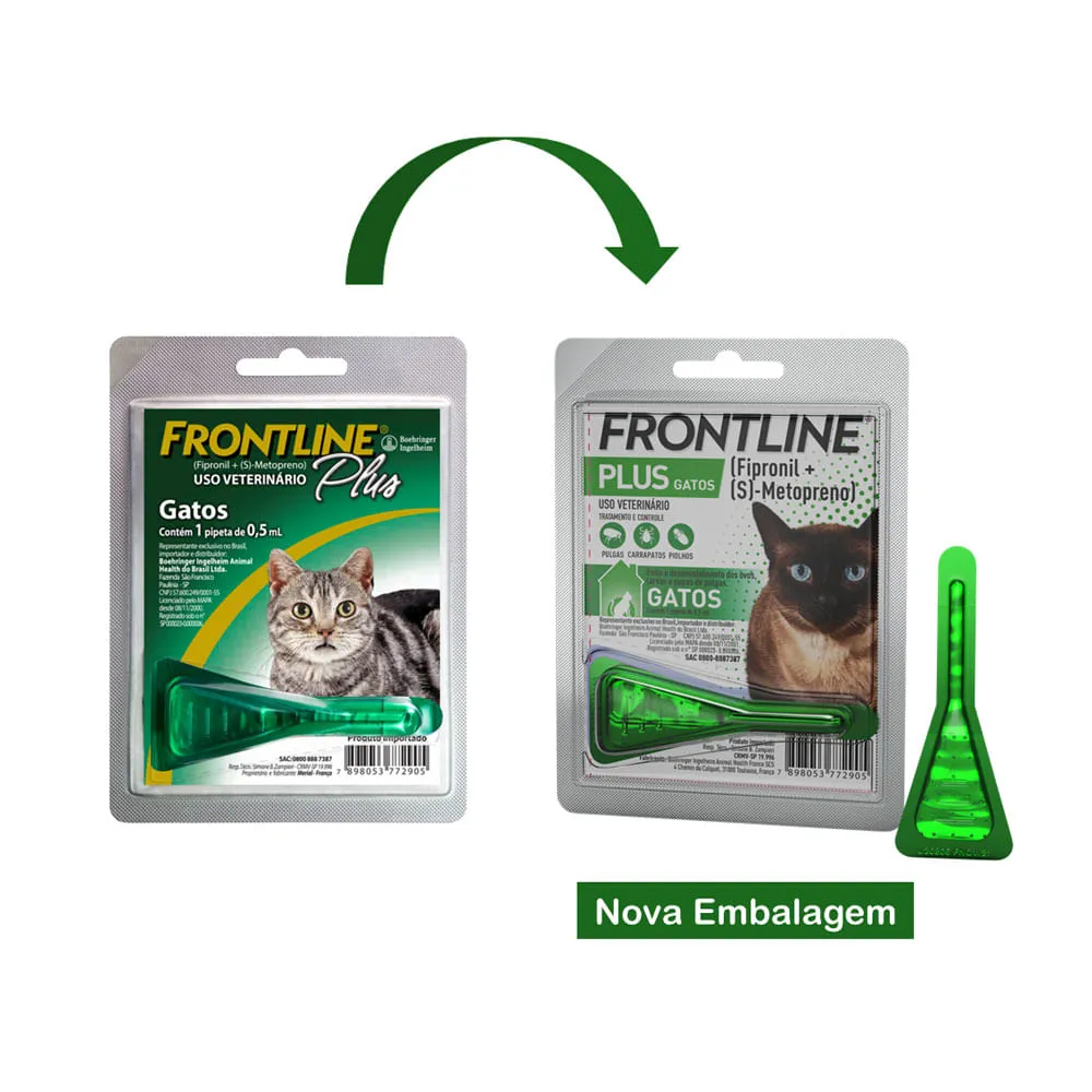 Antipulgas e Carrapatos Frontline Plus para Gatos — foto 2
