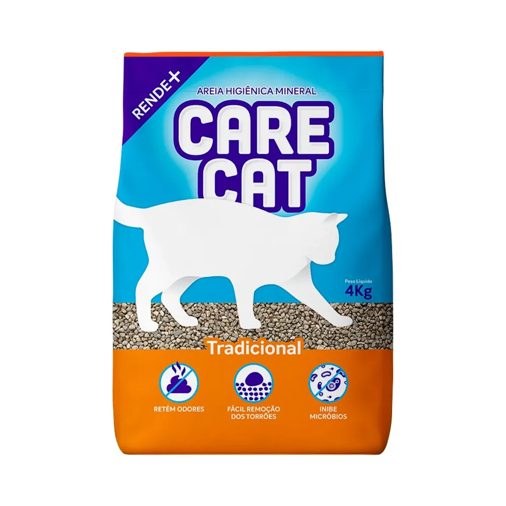 Areia Higiênica para Gatos Carecat Tradicional — foto 2