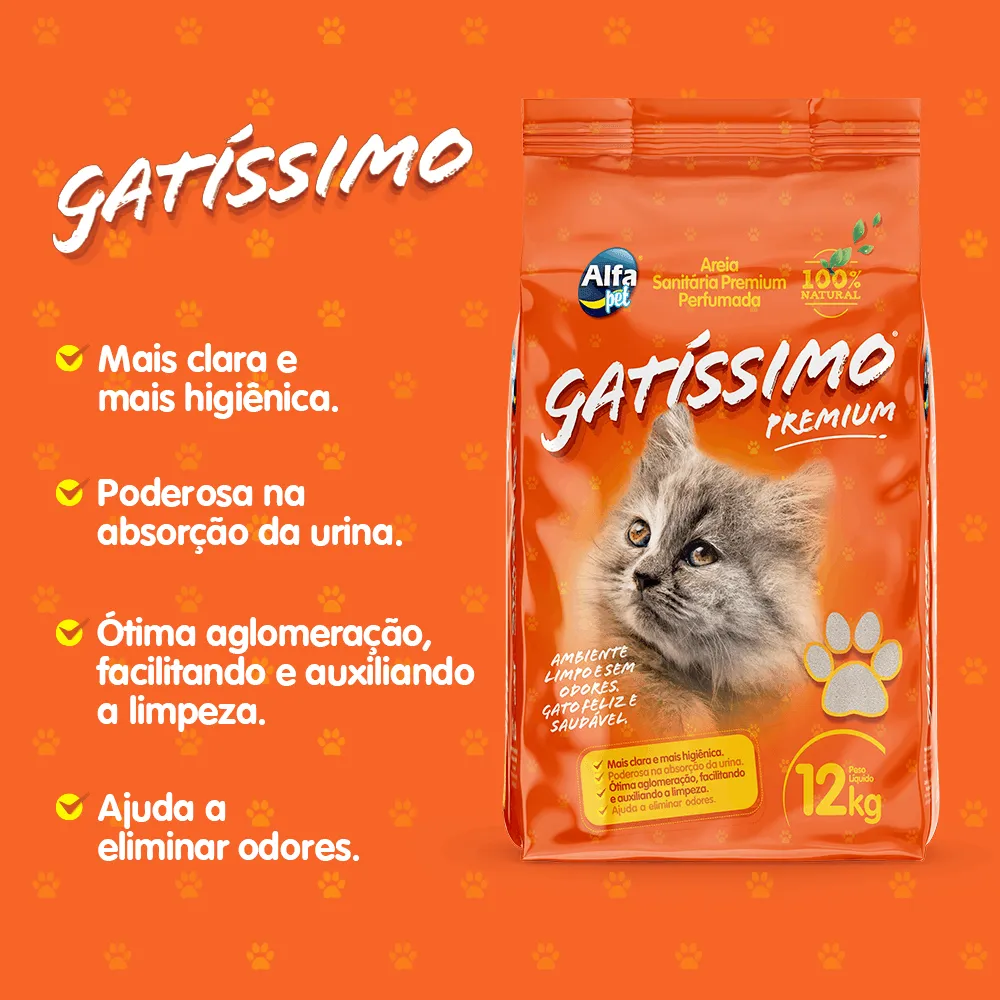 Areia Higiênica Premium Gatíssimo — foto 4