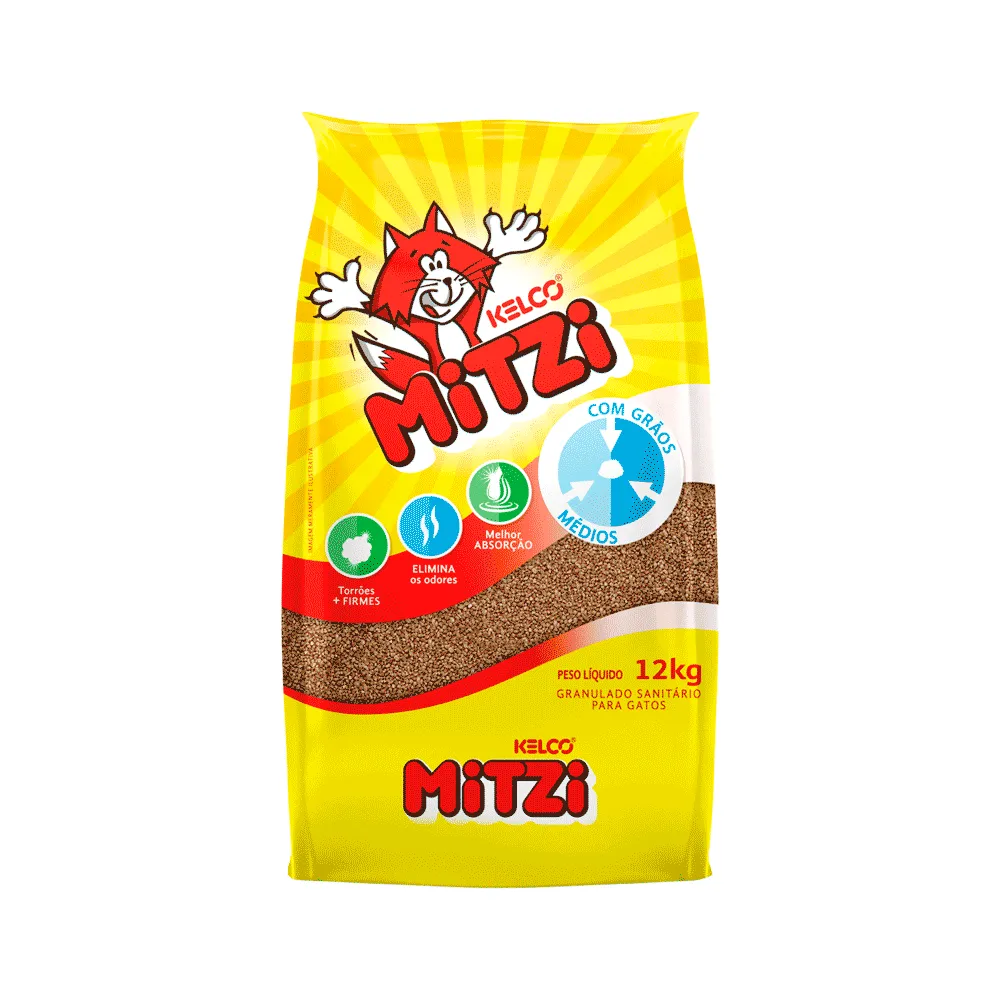 Areia para Gato Mitzi Granulado Sanitário Kelco — foto 2