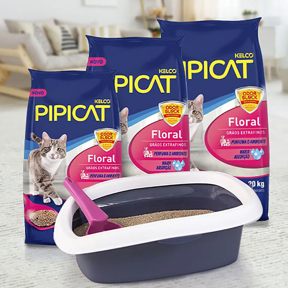 Areia Pipicat Perfumada Floral para Gatos — foto 5