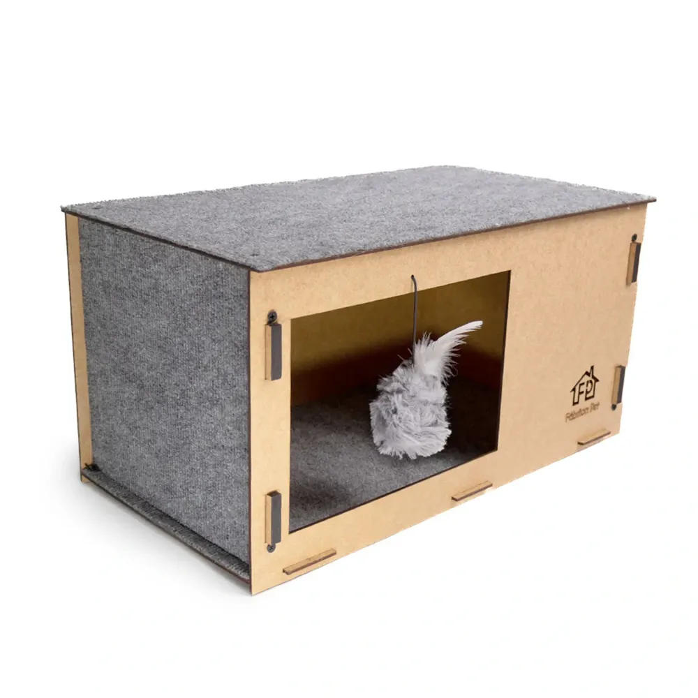 Arranhador Cat Box Fábrica Pet Cinza — foto 2