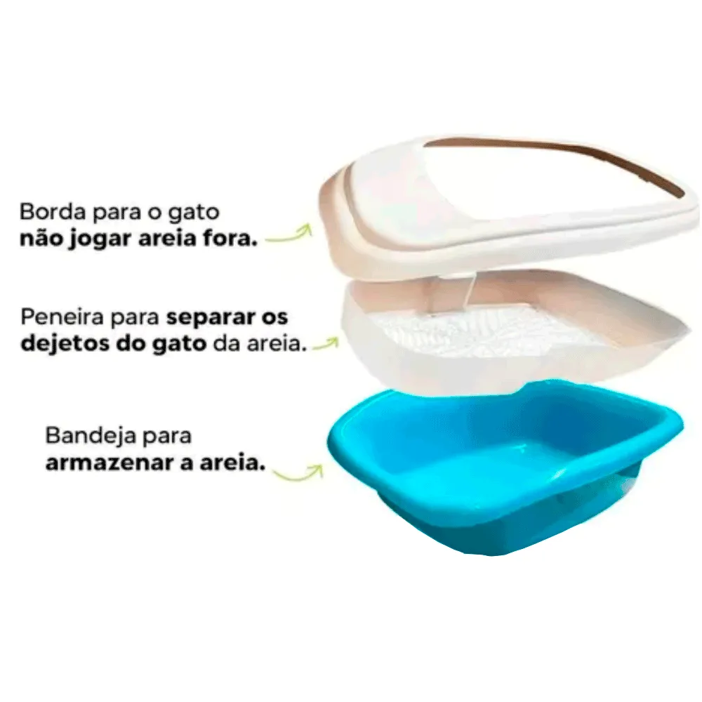 Bandeja Higiênica Furba Alvorada Azul — foto 2