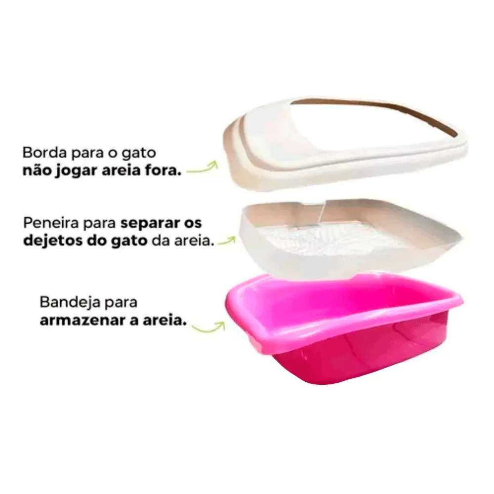 Bandeja Higiênica Furba Alvorada Rosa — foto 2