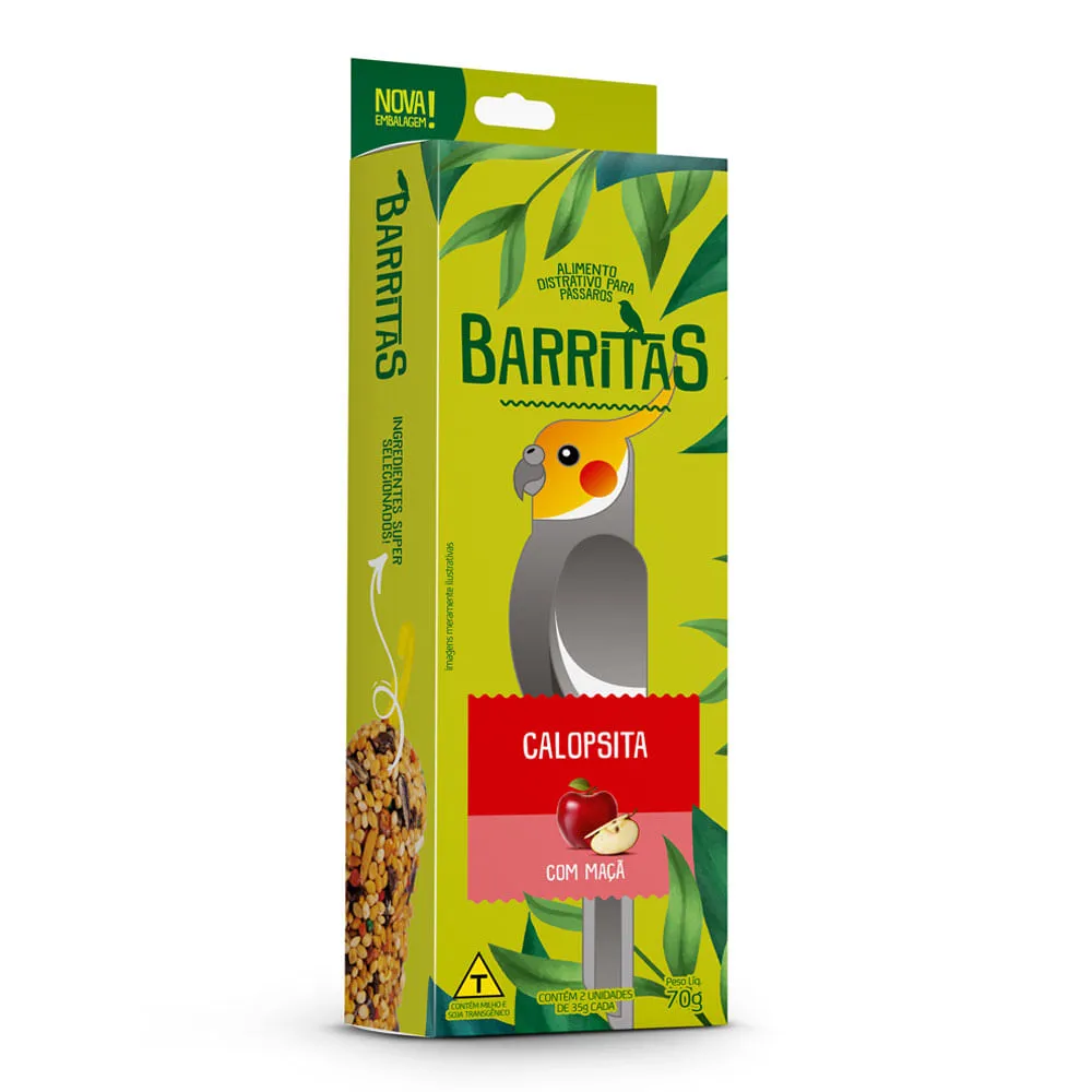 Bastão de Sementes com Maçã Barritas Calopsita Zootekna