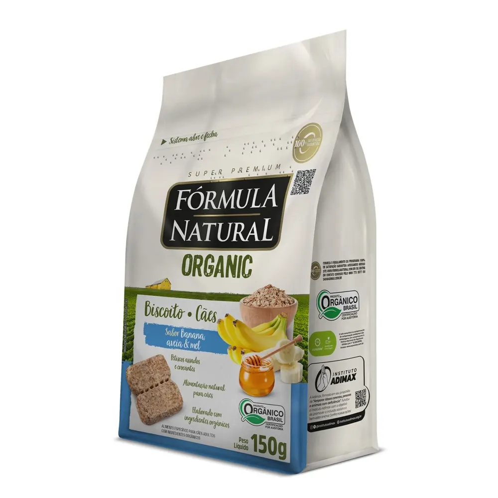 Biscoito Fórmula Natural Organic Cães Adultos Banana — foto 5