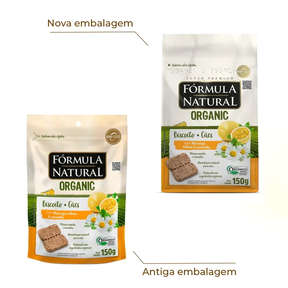 Biscoito Fórmula Natural Organic Cães Adultos Maracujá — foto 2