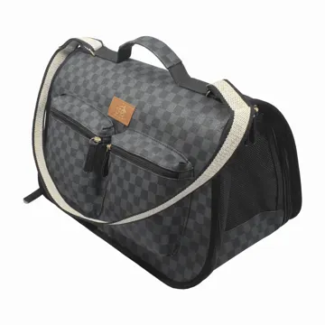Bolsa de Transporte Fechada Luxo Fábrica Pet Grey