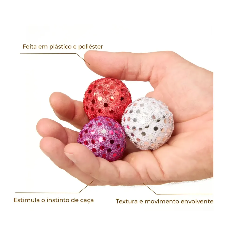 Brinquedo Bolinhas Flicks 3 Unidades — foto 2