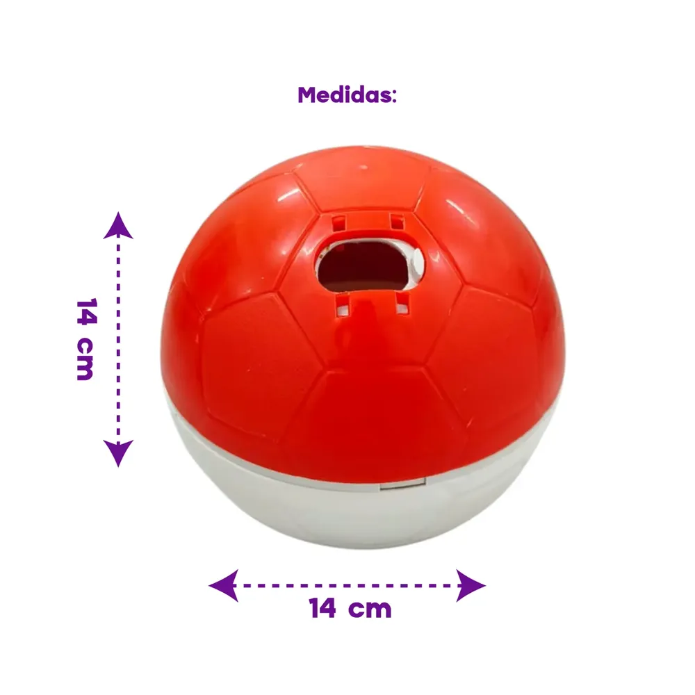 Brinquedo Comedouro Crazy Ball Amicus Vermelho e Branco — foto 6