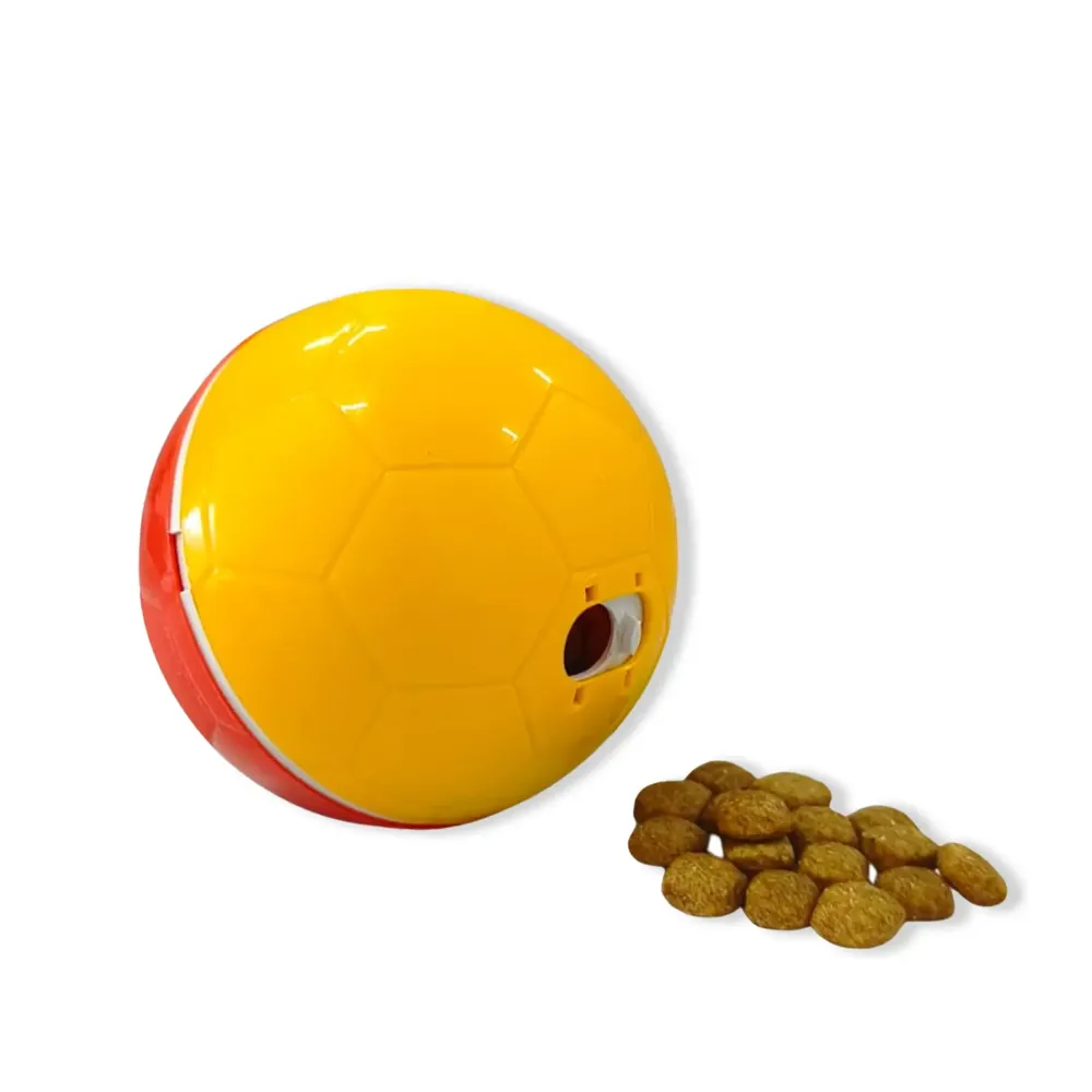 Brinquedo Comedouro Crazy Ball Amicus Vermelho e Amarelo — foto 2
