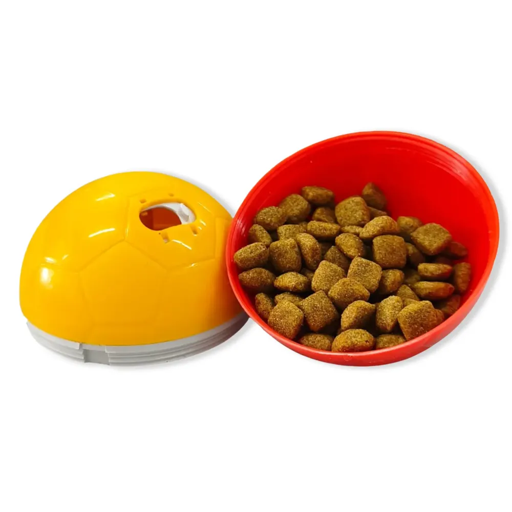 Brinquedo Comedouro Crazy Ball Amicus Vermelho e Amarelo — foto 3