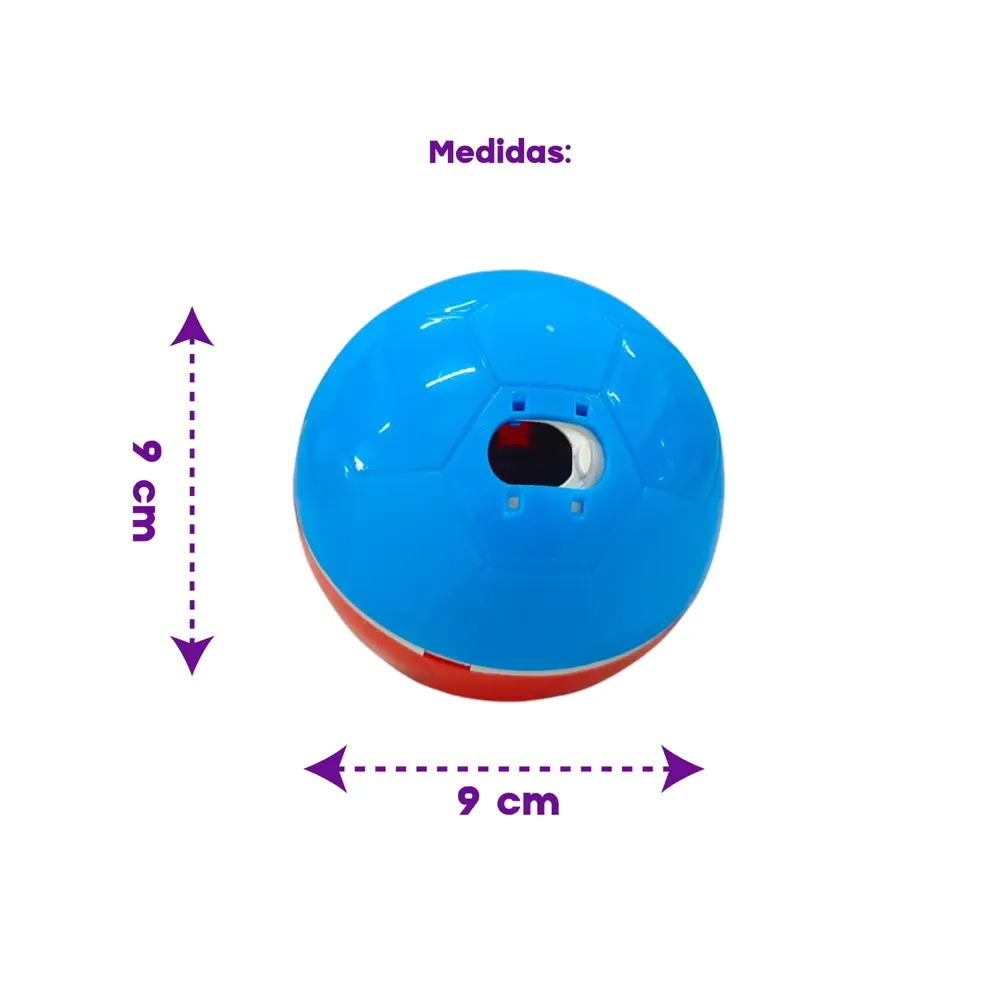 Brinquedo Comedouro Amicus Crazy Ball Vermelho e Azul — foto 4