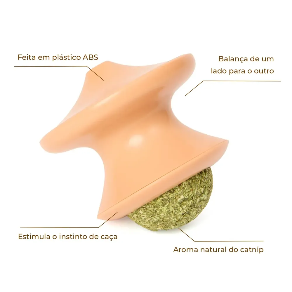 Brinquedo João-Bobo com Catnip Flicks — foto 2