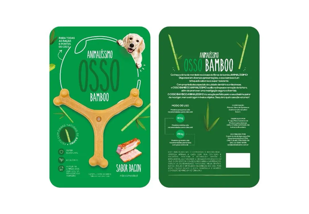 Brinquedo Osso Bamboo Y Animalíssimo Pequeno — foto 2