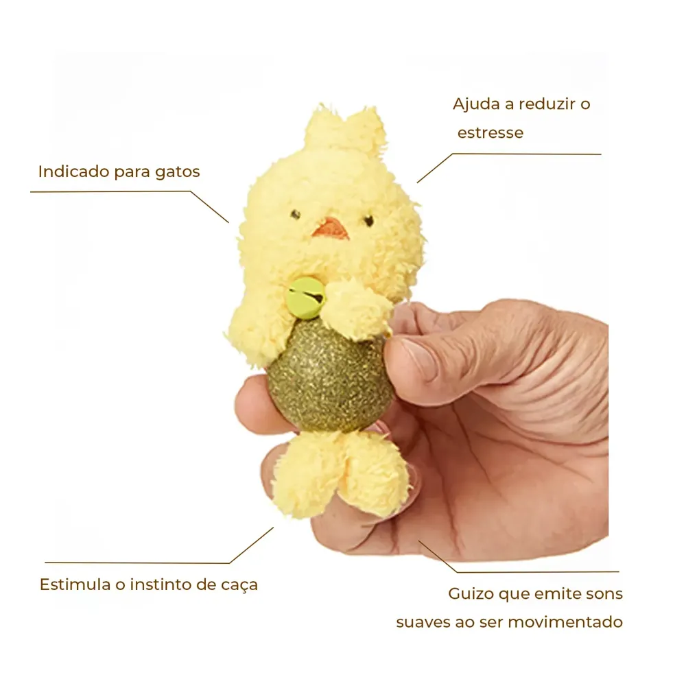 Brinquedo Pato de Pelúcia com Catnip Flicks — foto 2