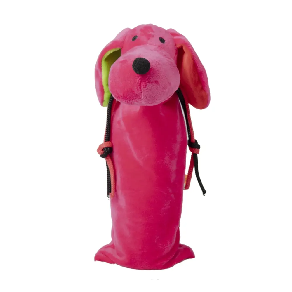 Brinquedo Pelúcia Cachorro Zaya Garrafa Fabrica Pet