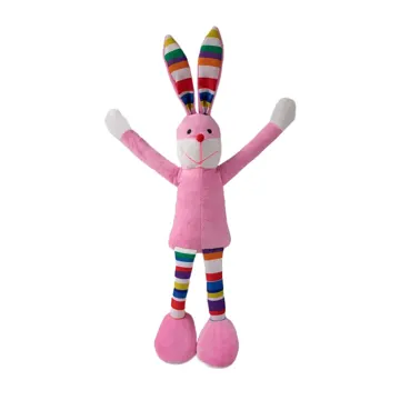 Brinquedo Pelúcia Coelho Pernudo Rosa Fabrica Pet