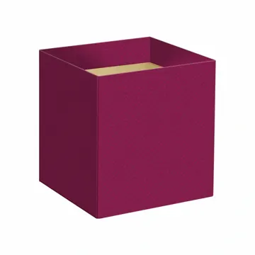 Cachepô Quadrado Arrazo 14,5cm Ameixa