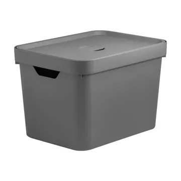 Caixa Organizadora Cube com Tampa Chumbo Ou