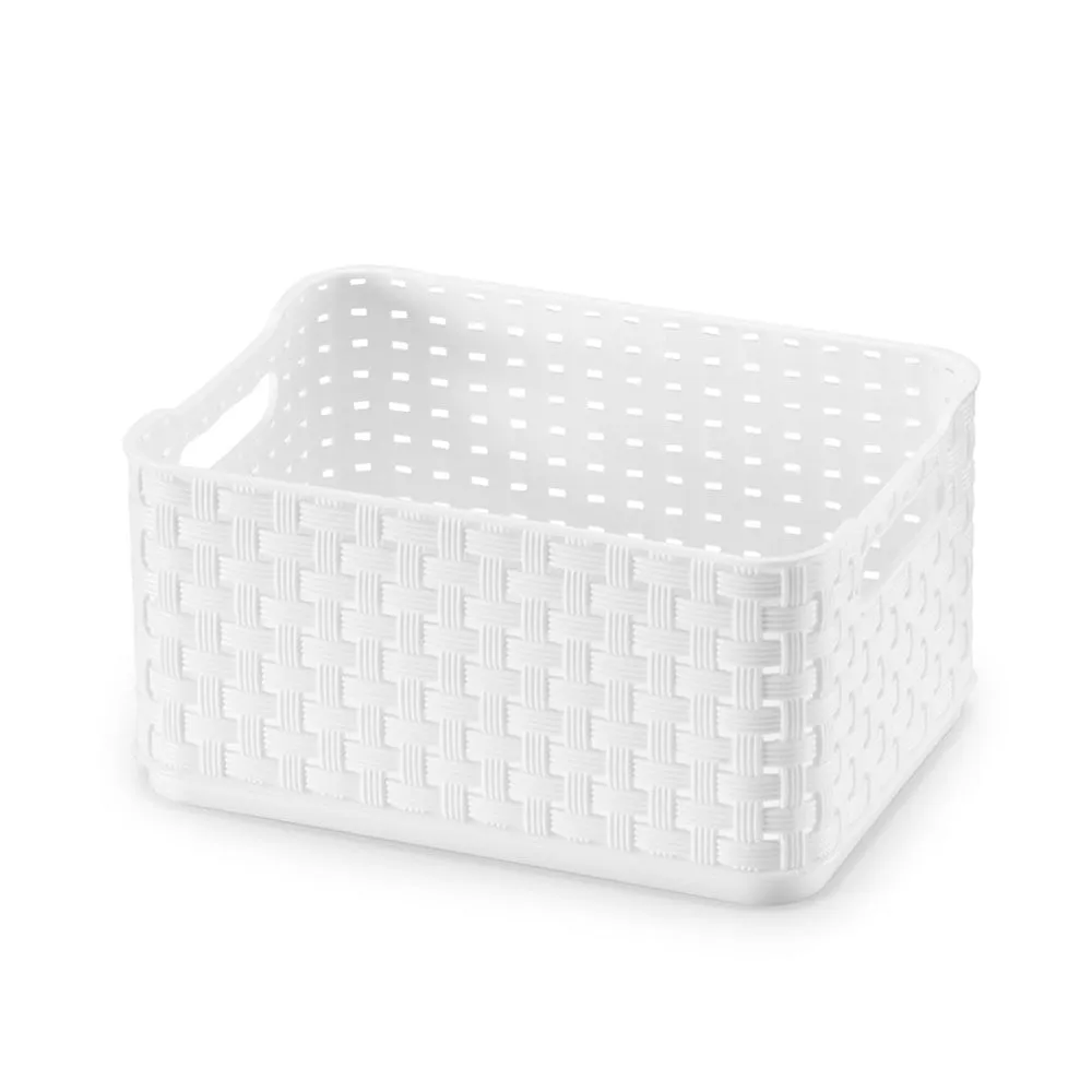 Caixa Organizadora Rattan Branca Arthi — foto 4