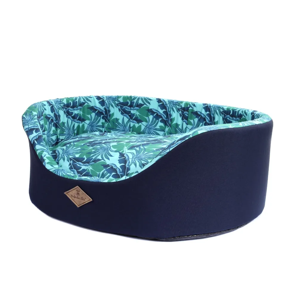 Cama Europa Folhagem Bichinho Chic Azul — foto 3