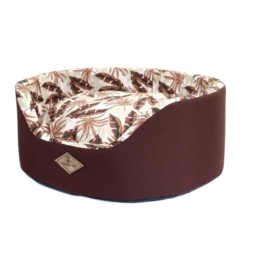 Cama Europa Folhagem Bichinho Chic Marrom — foto 3