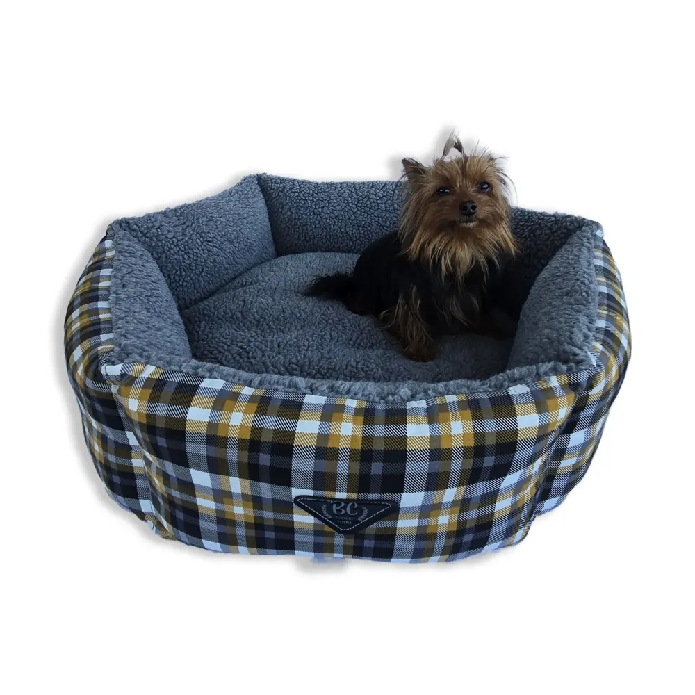 Cama Hexa Xadrez Bichinho Chic Cinza — foto 6