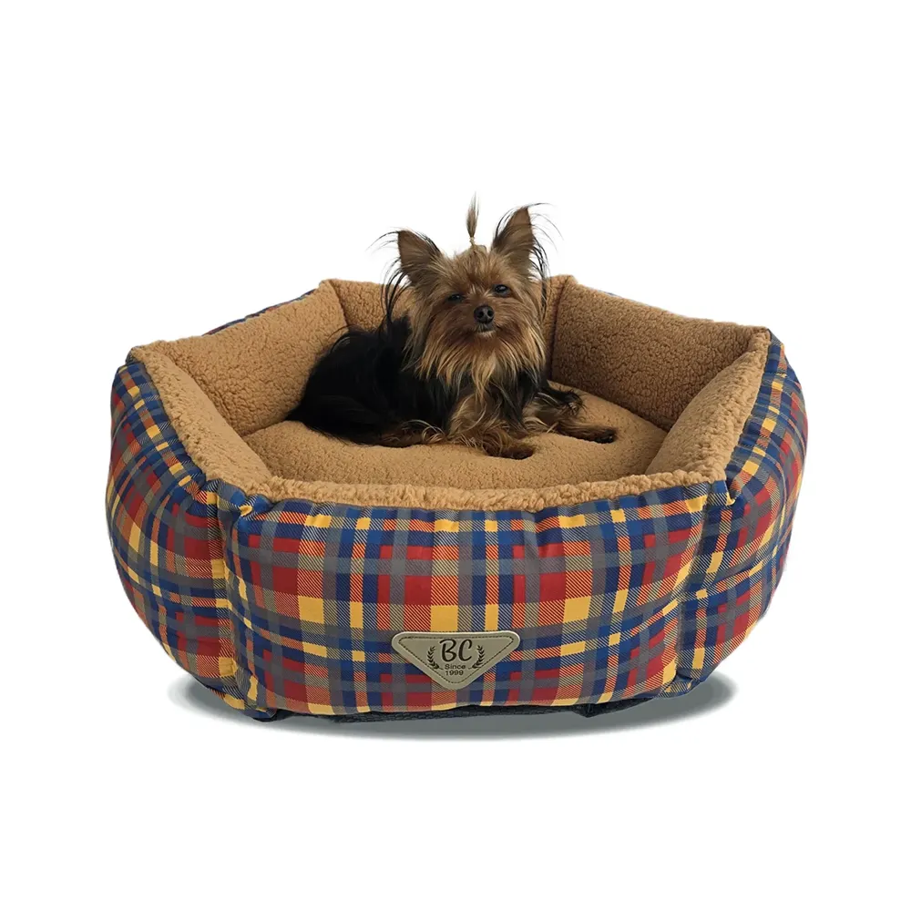 Cama Hexa Xadrez Bichinho Chic Marrom — foto 6
