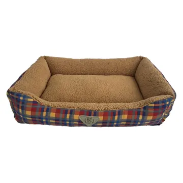 Cama Retangular Xandrez Bichinho Chic Marrom