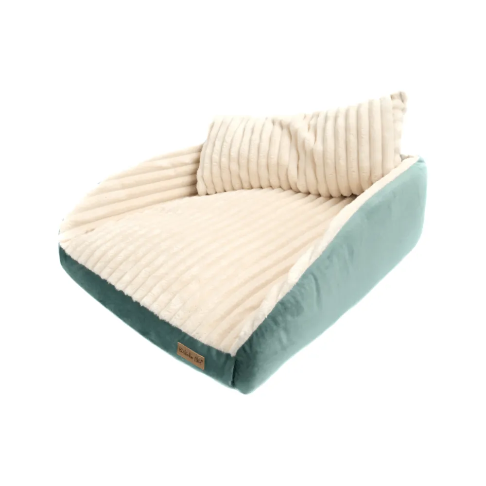 Cama Roma Bichinho Chic Marfim com Verde — foto 2