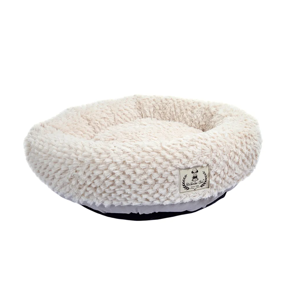 Cama Teddy Bichinho Chic Bege para Cães e Gatos — foto 2