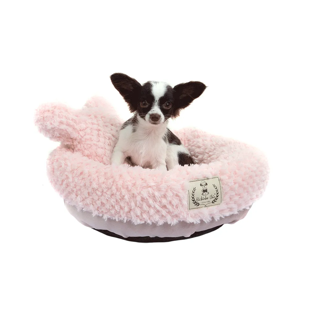 Cama Teddy Bichinho Chic Rosa para Cães e Gatos — foto 4