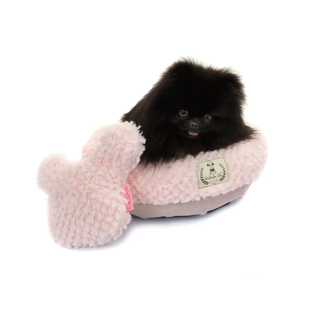 Cama Teddy Bichinho Chic Rosa para Cães e Gatos — foto 6