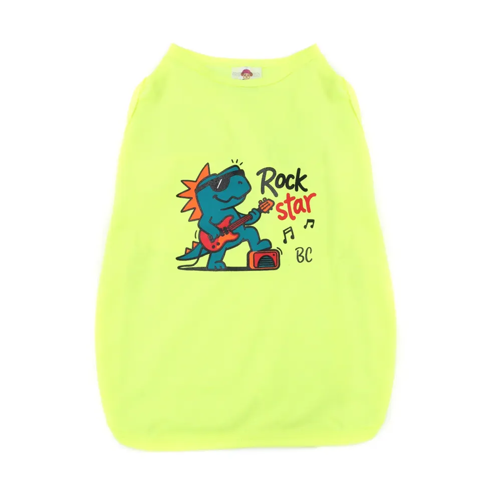 Camisa Rock Star Bichinho Chic Amarela — foto 2