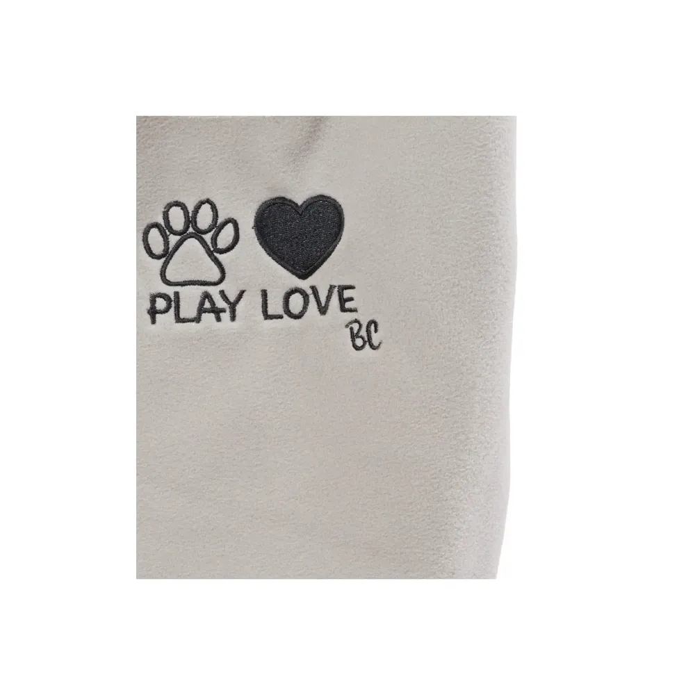 Camiseta Eat Play Love Cinza Bichinho Chic — foto 6