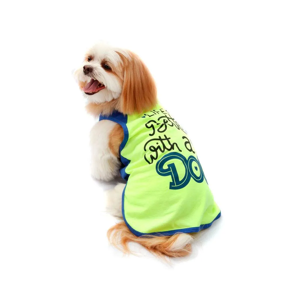 Camiseta Puppy Team Bichinho Chic Amarela — foto 2