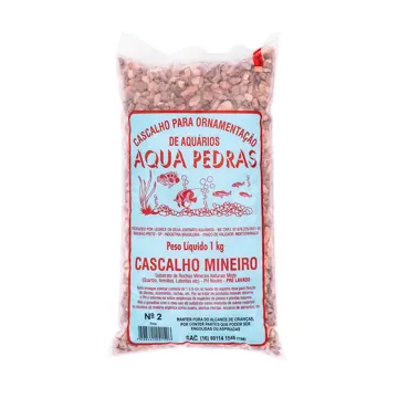 Cascalho Mineiro para Aquário Nº 2 Aqua Pedras