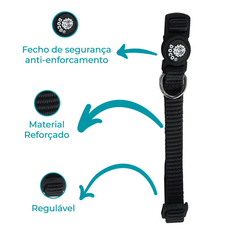 Coleira Gatos Furball Doco Preta — foto 2