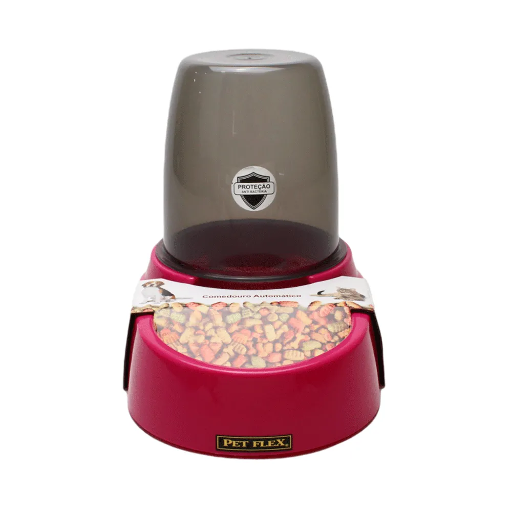 Comedouro Automático Pet Flex Rosa