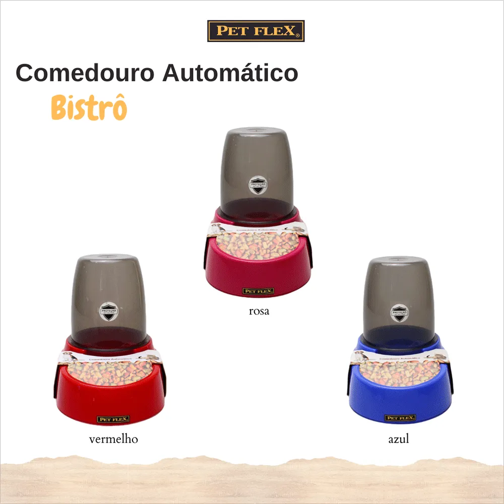Comedouro Automático Pet Flex Rosa — foto 6